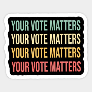 your vote matters Voice Essential Sticker